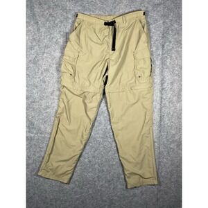 REI Convertible Pants Men Size XLx34 Khaki Outdoor #41809 Hiking